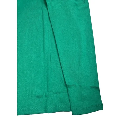 J Crew Long Sleeve Everyday Tee Womens Large Vibrant Jade T Shirt Basic Stretch - Picture 5 of 8